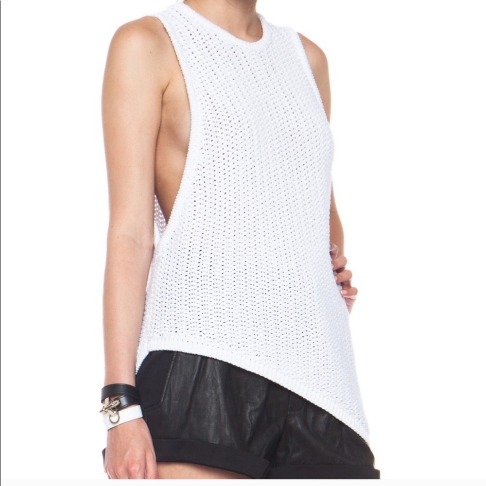 Knit asymmetrical Helmut Lang top